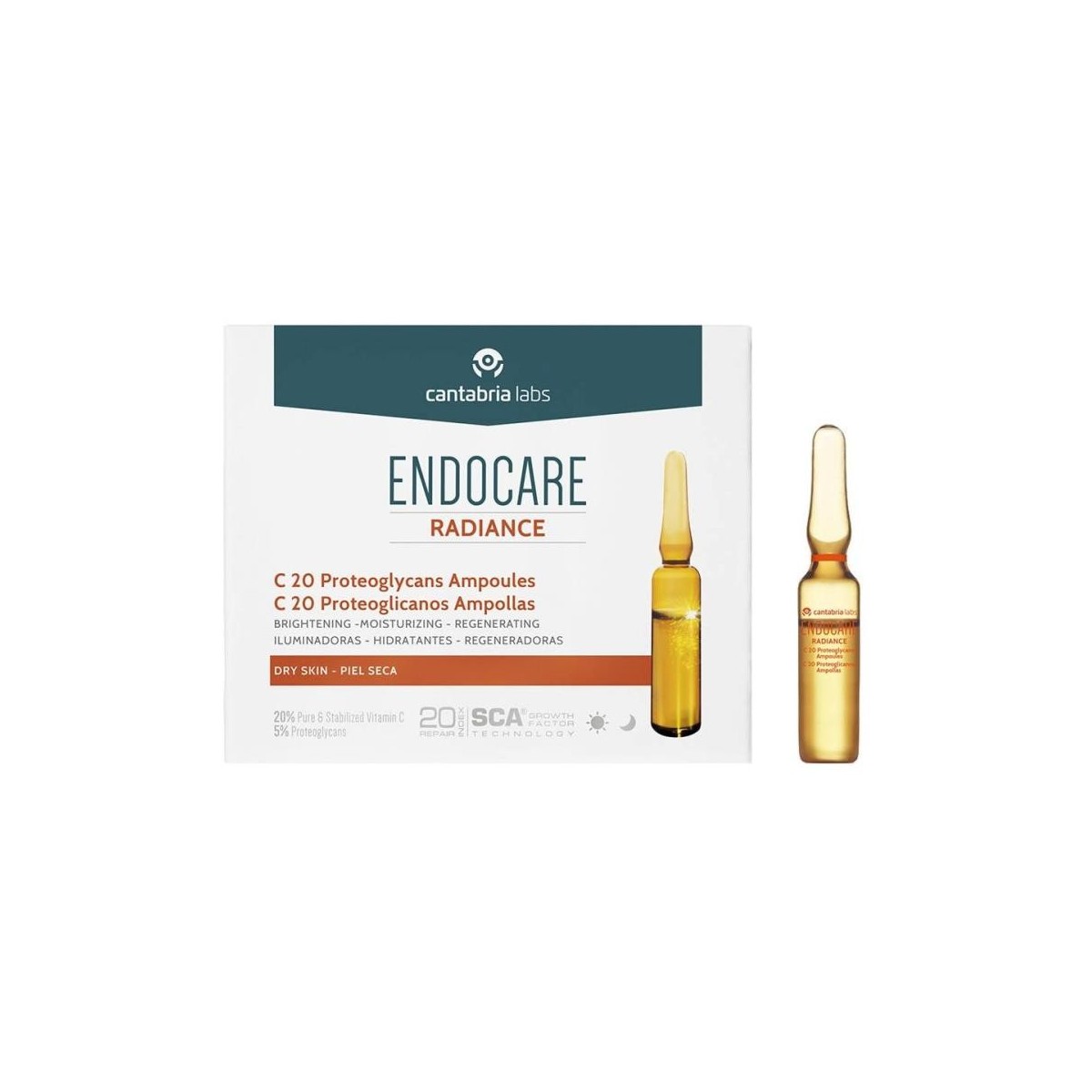 endocare radiance c20 proteoglicanos 10 ampollas